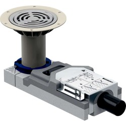 GEBERIT - Sprchová podlahová vpusť, pre výšku mazaniny u vpusti 9-11 cm (154.057.00.1)