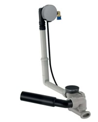 GEBERIT - Vaňová odtoková a prepadová súprava s napúšťaním, dĺžka 260 mm, súprava na kompletizáciu, chróm (150.710.21.6)