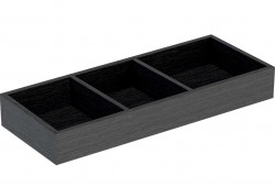 GEBERIT - VariForm Organizér do zásuvky, 18x6x37 cm, tmavosivá (501.156.00.1)