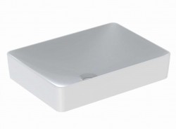 GEBERIT - VariForm Umývadlo na dosku, 55x40 cm, bez prepadu, bez otvoru na batériu, biela (500.779.01.2)