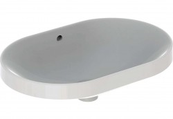 GEBERIT - VariForm Umývadlo zápustné, 60x40 cm, s prepadom, biela (500.728.01.2)
