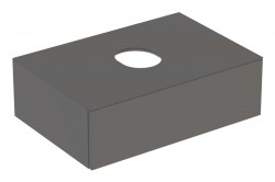 GEBERIT - VariForm Umývadlová skrinka, 75x51x24 cm, 1 zásuvka a zápachová uzávierka, lávová (501.160.00.1)