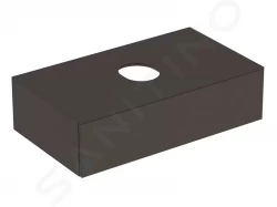 GEBERIT - VariForm Umývadlová skrinka, 900x510x235 mm, 1 zásuvka a zápachová uzávierka, lávová (501.166.00.1)