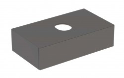 GEBERIT - VariForm Umývadlová skrinka, 90x51x24 cm, 1 zásuvka a zápachový uzáver, lávová (501.166.00.1)