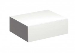 GEBERIT - Xeno 2 Bočná skrinka 58x20 cm so zásuvkou, lesklá biela (500.507.01.1)