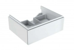 GEBERIT - Xeno 2 Skrinka pod umývadlo 60 cm, zásuvka s LED svietidlom, lesklá biela (500.505.01.1)