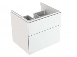 GEBERIT - Xeno 2 Skrinka pod umývadlo 60 cm, zásuvka s LED svietidlom, lesklá biela (500.506.01.1)