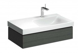 GEBERIT - Xeno 2 Skrinka pod umývadlo 90 cm, s odkladacou plochou, zásuvka s LED svietidlom, sivá (500.514.43.1)