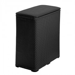 Gedy - AMBROGIO kôš na bielizeň 50x55x28 cm, čierna (203814)