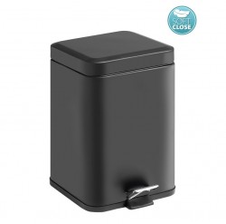 Gedy - ARGENTA Odpadkový koš 5l, Soft Close, čierna matná (230914)