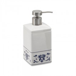 Gedy - CIXI dávkovač mydla na postavenie, porcelán, modrá/biela (CX8189)