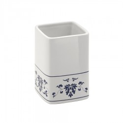 Gedy - CIXI pohár na postavenie, porcelán, modrá/biela (CX9889)