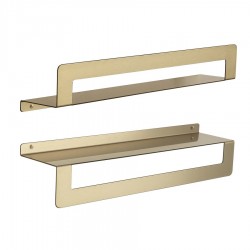 Gedy - CLEO polica s držiakem uterákov 500, zlato mat (2019885)