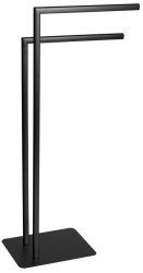 Gedy - FELIX stojan na uteráky, hranatý, čierna mat (133114)