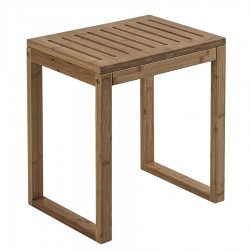 Gedy - HIMALAYA kúpeľňová stolička, 39,5x44,3x29,5cm, bambus (3072)