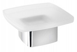 Gedy - LOUNGE mydelnička na postavenie, mliečne sklo, chróm (545113)