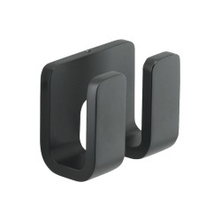 Gedy - OUTLINE dvojitý háčik, čierna mat (322814)