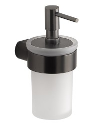 Gedy - PIRENEI dávkovač mydla, mliečne sklo, gun metal (PI8181)