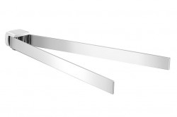 Gedy - PIRENEI dvojitý držiak uterákov otočný 350, chróm (PI2313)