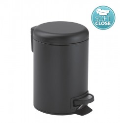 Gedy - POTTY Odpadkový koš 5l, Soft Close, čierna matná (330914)