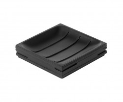 Gedy - QUADROTTO mydelnička na postavenie, čierna (QU1114)