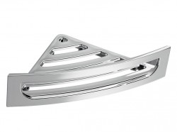 Gedy - Rohová polica s hrazdou, 230x75x230 ABS/chróm (CP80)