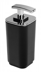 Gedy - SEVENTY dávkovač mydla na postavenie, čierna (638214)