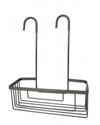 Gedy - SMART Polica do sprchy závesná, na batériu, 300x375x120 gun metal (248981)