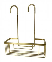 Gedy - SMART Polica do sprchy závesná, na batériu, 300x375x120 zlato mat (248988)