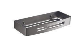 Gedy - SMART polička do sprchy, 300x45x128, gun metal (241781)