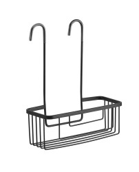 Gedy - SMART polička do sprchy závesná, na batériu, 300x375x120 čierna mat (248914)