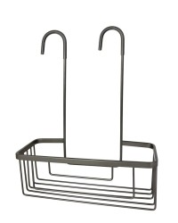 Gedy - SMART polička do sprchy závesná, na batériu, 300x375x120 gun metal (248981)