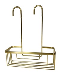 Gedy - SMART polička do sprchy závesná, na batériu, 300x375x120 zlato mat (248988)