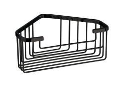Gedy - SMART polička rohová, 200x80x151, čierna matná (2483-14)