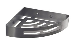 Gedy - SMART rohová sprchová polička, 210x45x210, gun metal (247981)
