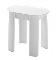 Gedy - TETRA Kúpeľňová stolička 42x41x27cm, biely (2872)