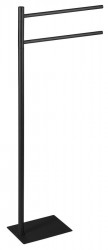 Gedy - TRILLY stojan na uteráky, hranatý, čierna matná (TR3114)