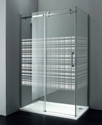 GELCO - DRAGON bočná stena 900mm, sklo CANVAS, ľavé (GD7990SL)
