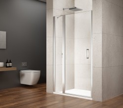 GELCO - LORO sprchové dvere s pevnou časťou 900 číre sklo (GN4690)