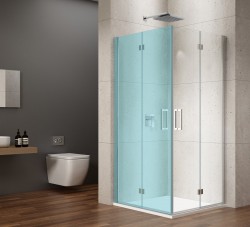 GELCO - LORO sprchové dvere skladacie pre rohový vstup 700 číre sklo (GN4770)