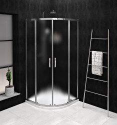 GELCO - SIGMA SIMPLY štvrťkruhová sprchová zástena 900x900, R550, sklo Brick (GS6590)