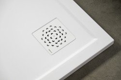 GELCO Štvorcová krytka sifónu biela, KSM104W (KSM104W)