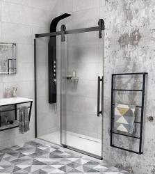GELCO - VOLCANO BLACK sprchové dvere 1500 číre sklo (GV1415)