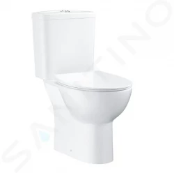 GROHE - Bau Ceramic WC kombi set s nádržkou a doskou Softclose, Rimless, DualFlush, alpská biela (39942000)