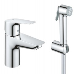 GROHE - BauEdge Umývadlová batéria s bidetovou spŕškou, chróm (23757001)