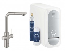 GROHE - Blue Home Drezová batéria Connected, s chladiacim zariadením a filtráciou, supersteel (31539DC0)