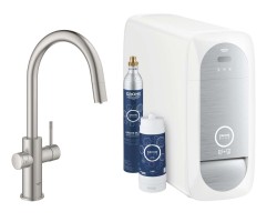 GROHE - Blue Home Drezová batéria Connected, s chladiacim zariadením a filtráciou, supersteel (31541DC0)