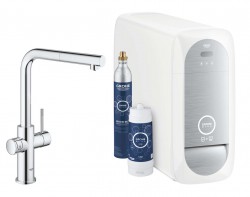 GROHE - Blue Home Páková drezová batéria s filtračnou funkciou a chladiacim zariadením, chróm (31539000)