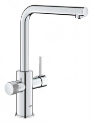 GROHE - Blue Pure Drezová batéria Minta s filtračnou funkciou a výsuvnou koncovkou, chróm (30601000)