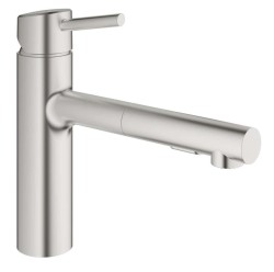 GROHE - Concetto Páková drezová batéria, supersteel (30273DC1)